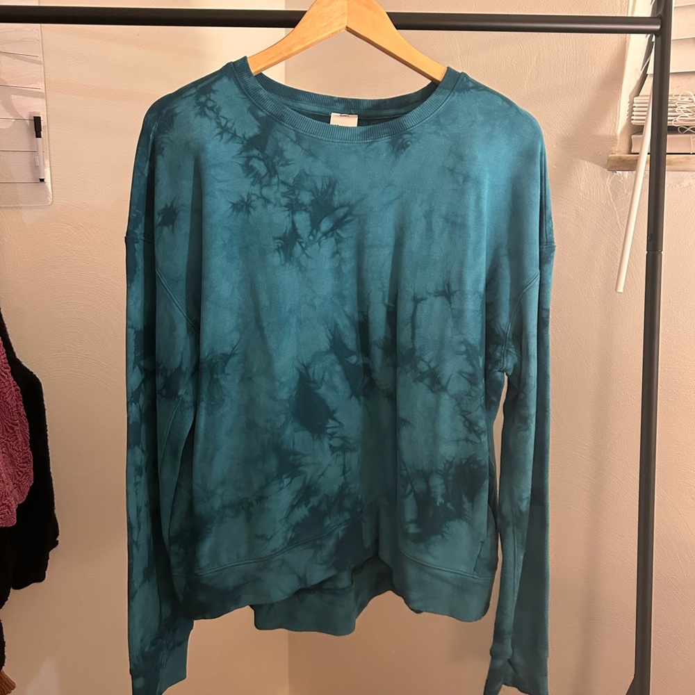 All in Motion Blue Tye Dye Top